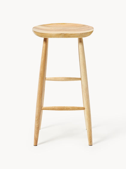 Westwing Collection Barhocker Nino aus Mangoholz Tägliche Deals