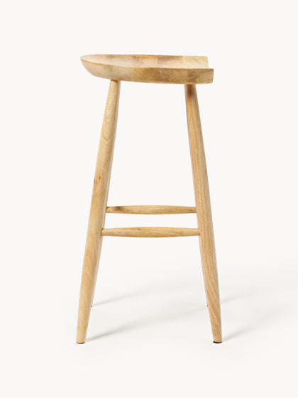 Westwing Collection Barhocker Nino aus Mangoholz Tägliche Deals
