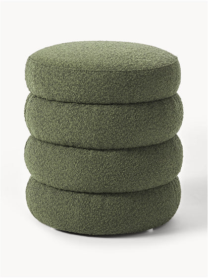 Westwing Collection Bouclé-Polsterhocker Alto