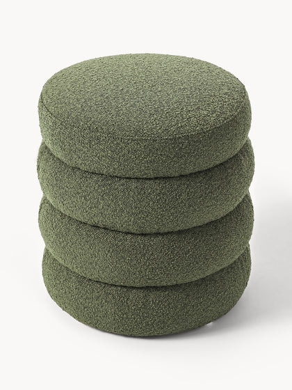 Westwing Collection Bouclé-Polsterhocker Alto Tiefpreis