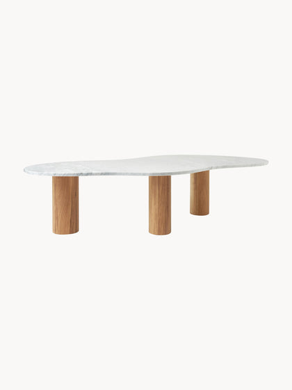 Westwing Collection Marmor-Couchtisch Naruto in organischer Form Letzter Tag