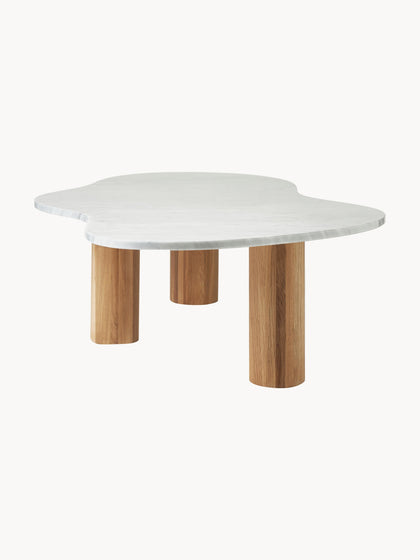 Westwing Collection Marmor-Couchtisch Naruto in organischer Form Letzter Tag