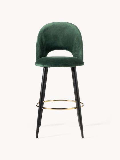 Westwing Collection Samt-Barstuhl Rachel Zeitbegrenzte Promotion