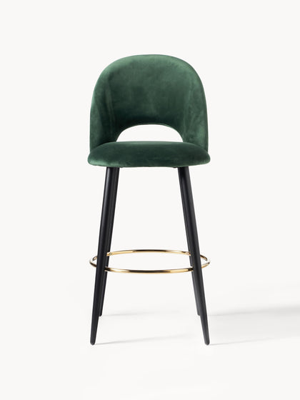 Westwing Collection Samt-Barstuhl Rachel Zeitbegrenzte Promotion