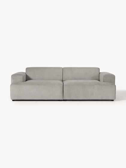 Westwing Collection Cord-Sofa Melva (3-Sitzer)