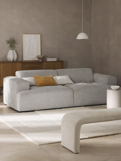Westwing Collection Cord-Sofa Melva (3-Sitzer) Sonderangebot der Fabrik