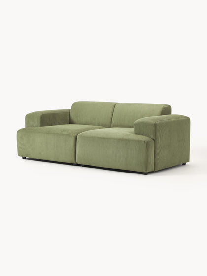 Westwing Collection Cord-Sofa Melva (2-Sitzer) Super Rabatt