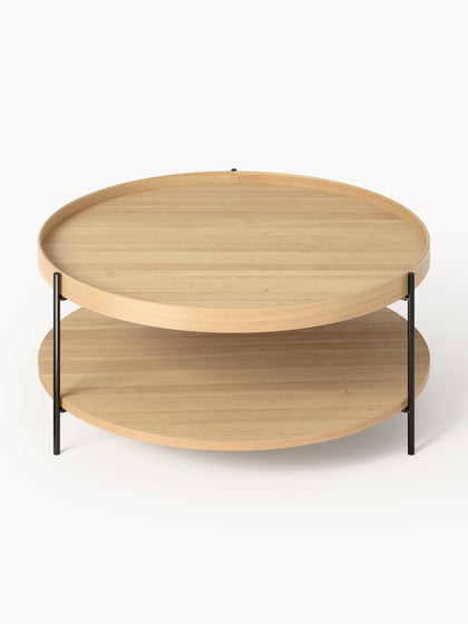 Westwing Collection Runder Holz-Couchtisch Renee Fabrikladen