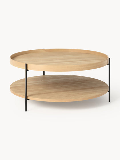 Westwing Collection Runder Holz-Couchtisch Renee Fabrikladen