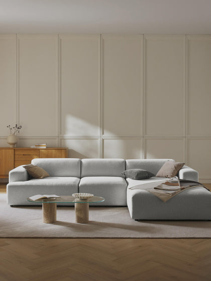 Westwing Collection Ecksofa Melva (4-Sitzer) zollfrei