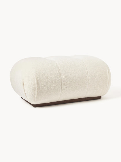 Westwing Collection Teddy-Polsterhocker Stanley