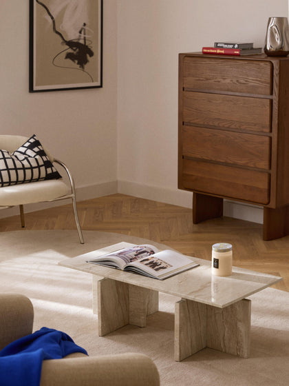 Westwing Collection Couchtisch Marisa aus Travertin Angebote