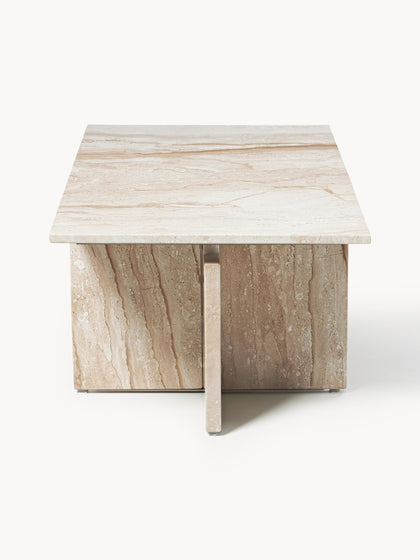 Westwing Collection Couchtisch Marisa aus Travertin Angebote