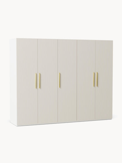 Westwing Collection Modularer Drehtürenschrank Simone 250 cm Breite mehrere Varianten
