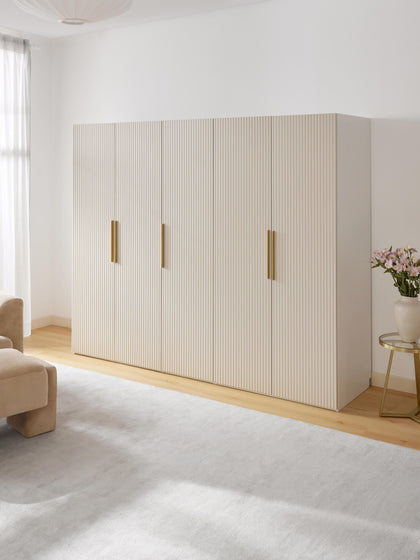 Westwing Collection Modularer Drehtürenschrank Simone 250 cm Breite mehrere Varianten Hotsell