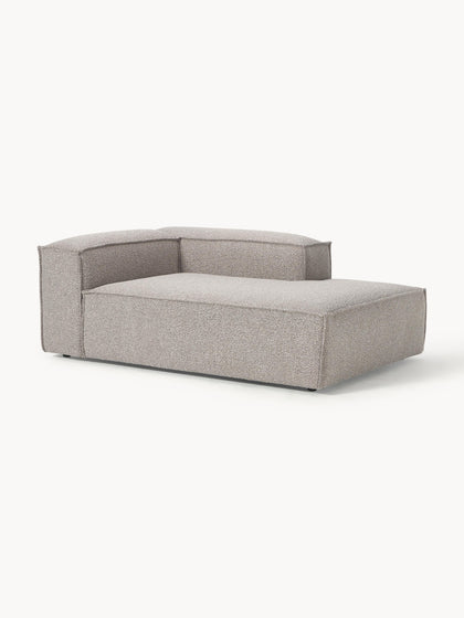 Westwing Collection Ottomane-Eckmodul Lennon aus Bouclé Schlussverkauf