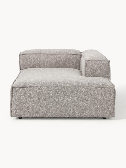 Westwing Collection Ottomane-Eckmodul Lennon aus Bouclé Schlussverkauf