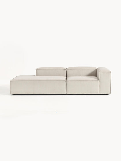Westwing Collection Modulare Ottomane Lennon aus Cord