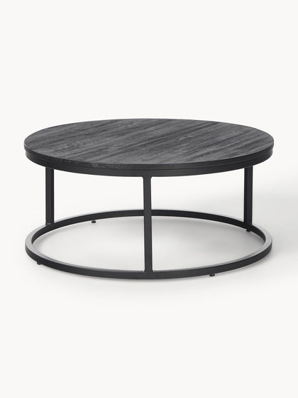 Westwing Collection Runde Couchtische Andrew aus Mangoholz 2er-Set Fabrik Onlineshop