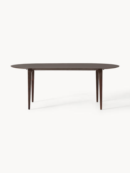 Westwing Collection Ovaler Esstisch Archie aus Mangoholz 200 x 100 cm Saisonschlussverkauf