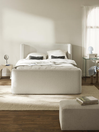 Westwing Collection Bouclé-Boxspringbett Perla Cyber Monday