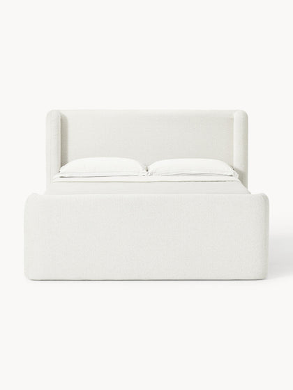 Westwing Collection Bouclé-Boxspringbett Perla Cyber Monday
