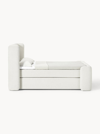 Westwing Collection Bouclé-Boxspringbett Perla Cyber Monday