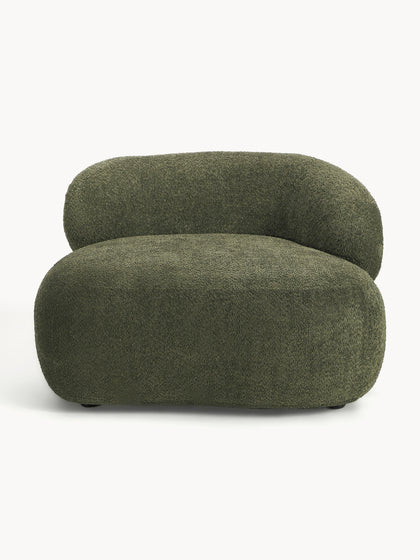 Westwing Collection Loungesessel Alba aus Teddy-Bouclé Neueste Mode
