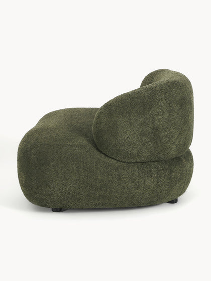 Westwing Collection Loungesessel Alba aus Teddy-Bouclé Neueste Mode