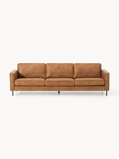 Westwing Collection Sofa Hunter (3-Sitzer) aus recyceltem Leder