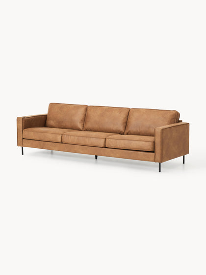 Westwing Collection Sofa Hunter (3-Sitzer) aus recyceltem Leder Online Outlet