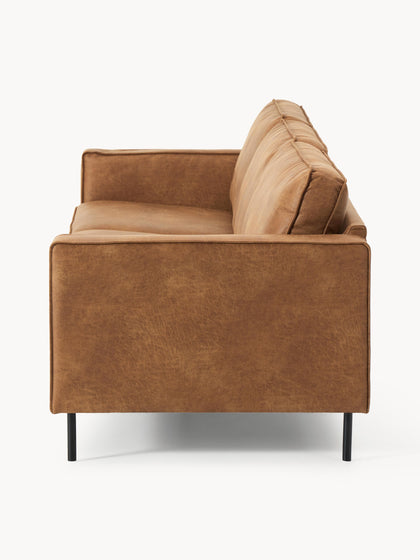 Westwing Collection Sofa Hunter (3-Sitzer) aus recyceltem Leder Online Outlet