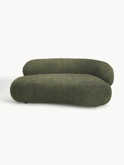 Westwing Collection Sofa Alba (2-Sitzer) aus Teddy-Bouclé