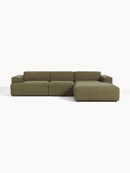Westwing Collection Ecksofa Melva (4-Sitzer)