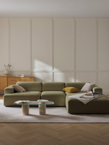 Westwing Collection Ecksofa Melva (4-Sitzer) Große Rabatte