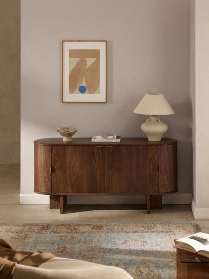 Westwing Collection Holz-Sideboard Zumi mit abgerundeten Ecken Bestseller
