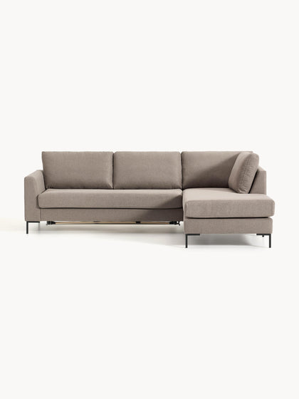 Westwing Collection Schlafsofa Luna (3-Sitzer) mit Matratze