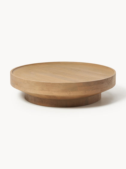 Westwing Collection Runder XL Couchtisch Benno aus Mangoholz