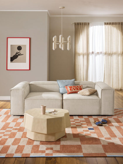 Westwing Collection Modulares Sofa Lennon (3-Sitzer) aus Cord Begrenzte Freigabe