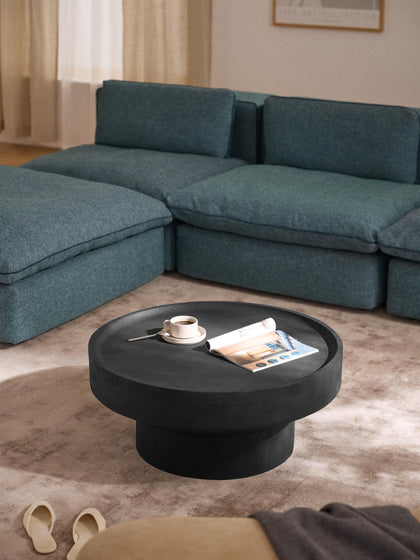 Westwing Collection Runder Couchtisch Benno aus Mangoholz Letzte 2 Tage