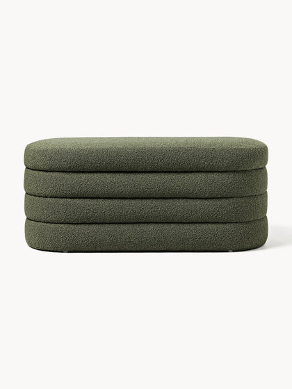 Westwing Collection Bouclé-Polsterbank Alto mit Stauraum Zeitbegrenzte Promotion
