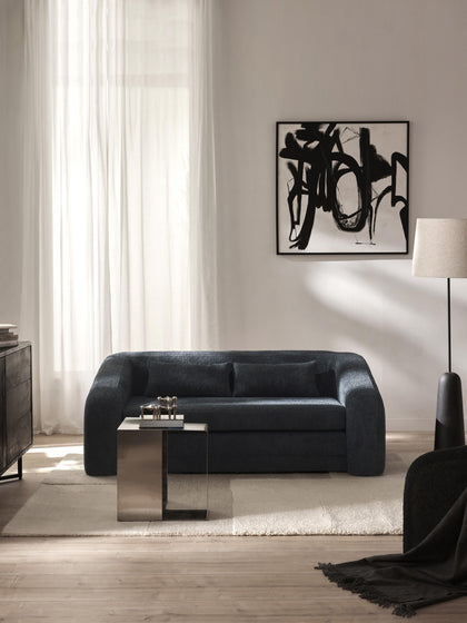 Westwing Collection Schlafsofa Eliot (2-Sitzer) aus Teddy-Bouclé Vierteljährliche Förderung