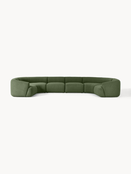 Westwing Collection Modulare XL Bouclé-Wohnlandschaft Sofia