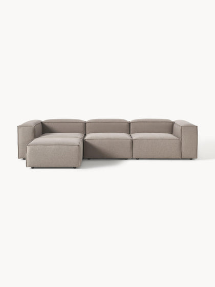 Westwing Collection Modulares Sofa Lennon (4-Sitzer) mit Hocker (links/rechts) Nur noch ein Tag übrig