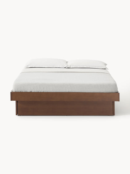 Westwing Collection Holzbett Sato mit Schubladen Begrenzt auf 3 Tage