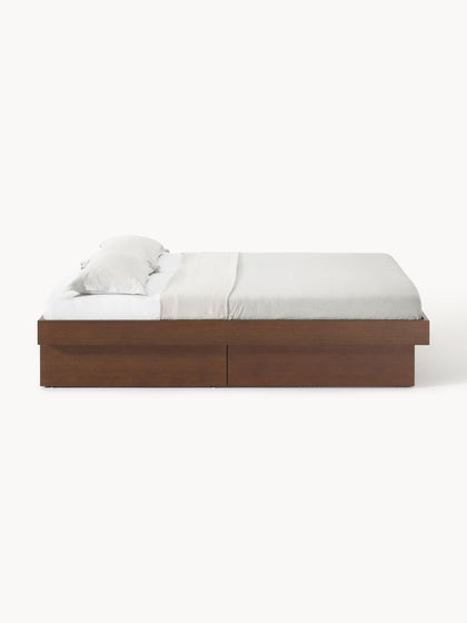 Westwing Collection Holzbett Sato mit Schubladen Begrenzt auf 3 Tage