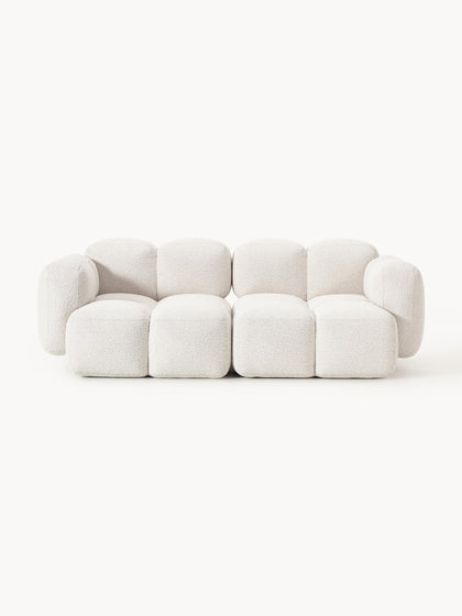 Westwing Collection Modulares Sofa Tayla (3-Sitzer) aus Bouclé zollfrei