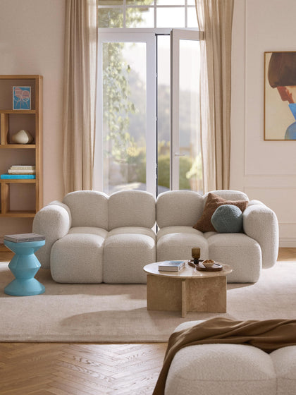 Westwing Collection Modulares Sofa Tayla (3-Sitzer) aus Bouclé zollfrei