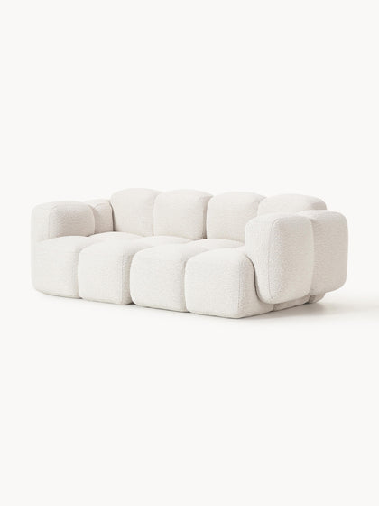 Westwing Collection Modulares Sofa Tayla (3-Sitzer) aus Bouclé zollfrei