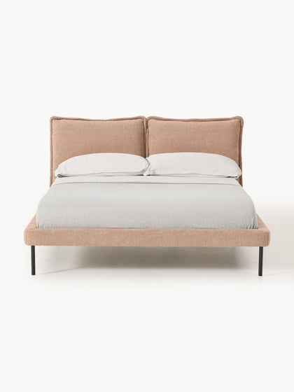 Westwing Collection Polsterbett Amelia aus Teddy-Bouclé Hotsell